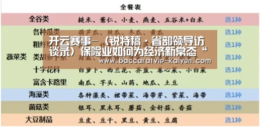 开云赛事-(锐特稿·省部领导访谈录)保险业如何为经济新常态“护航”?——专访保监会主席项俊波(图2) 开云体育
